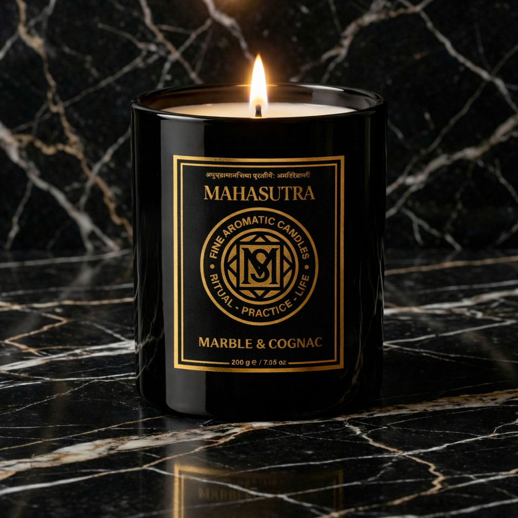 MARBLE & COGNAC Candle 200g