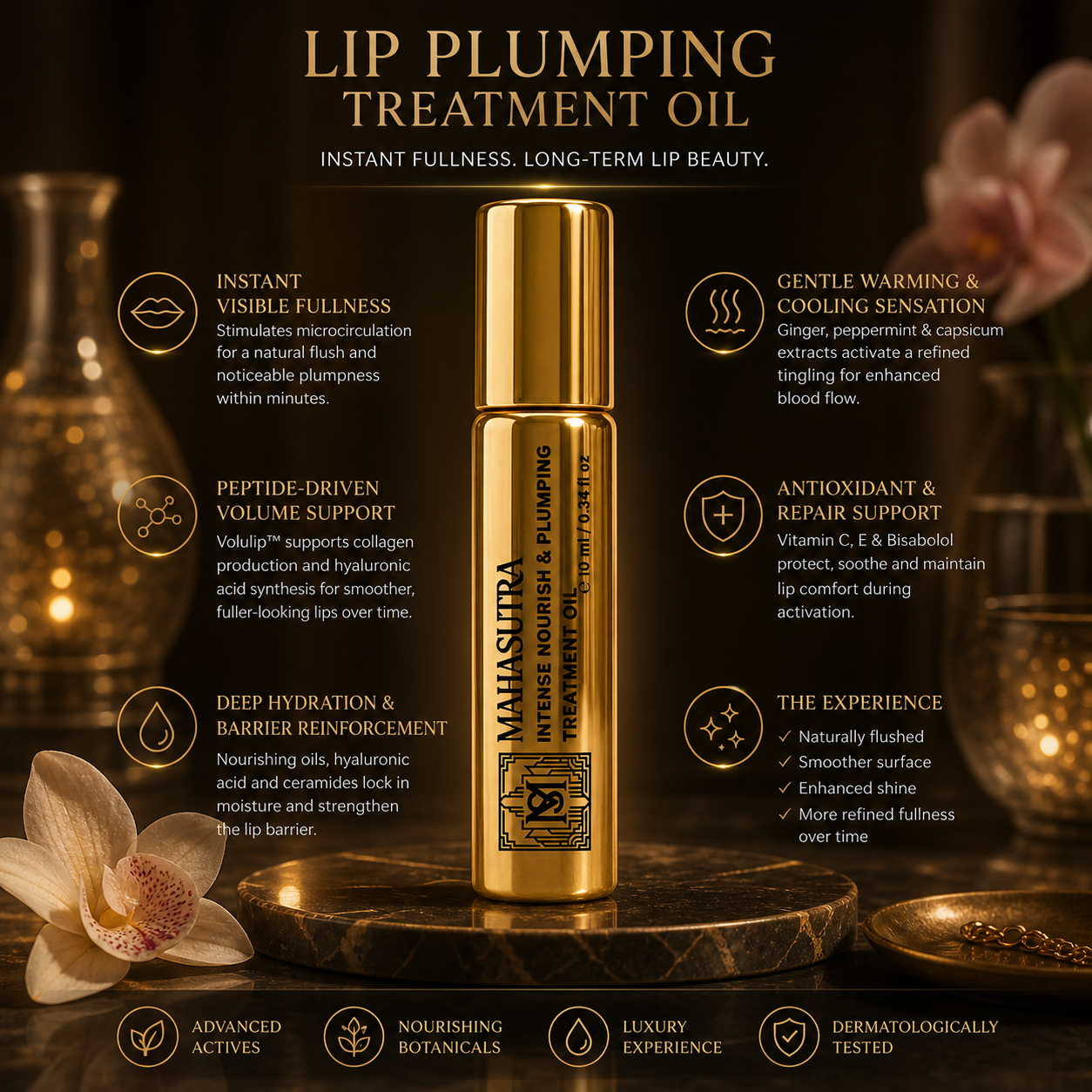INTENSE NOURISH & PLUMPING LIP OIL 10ml