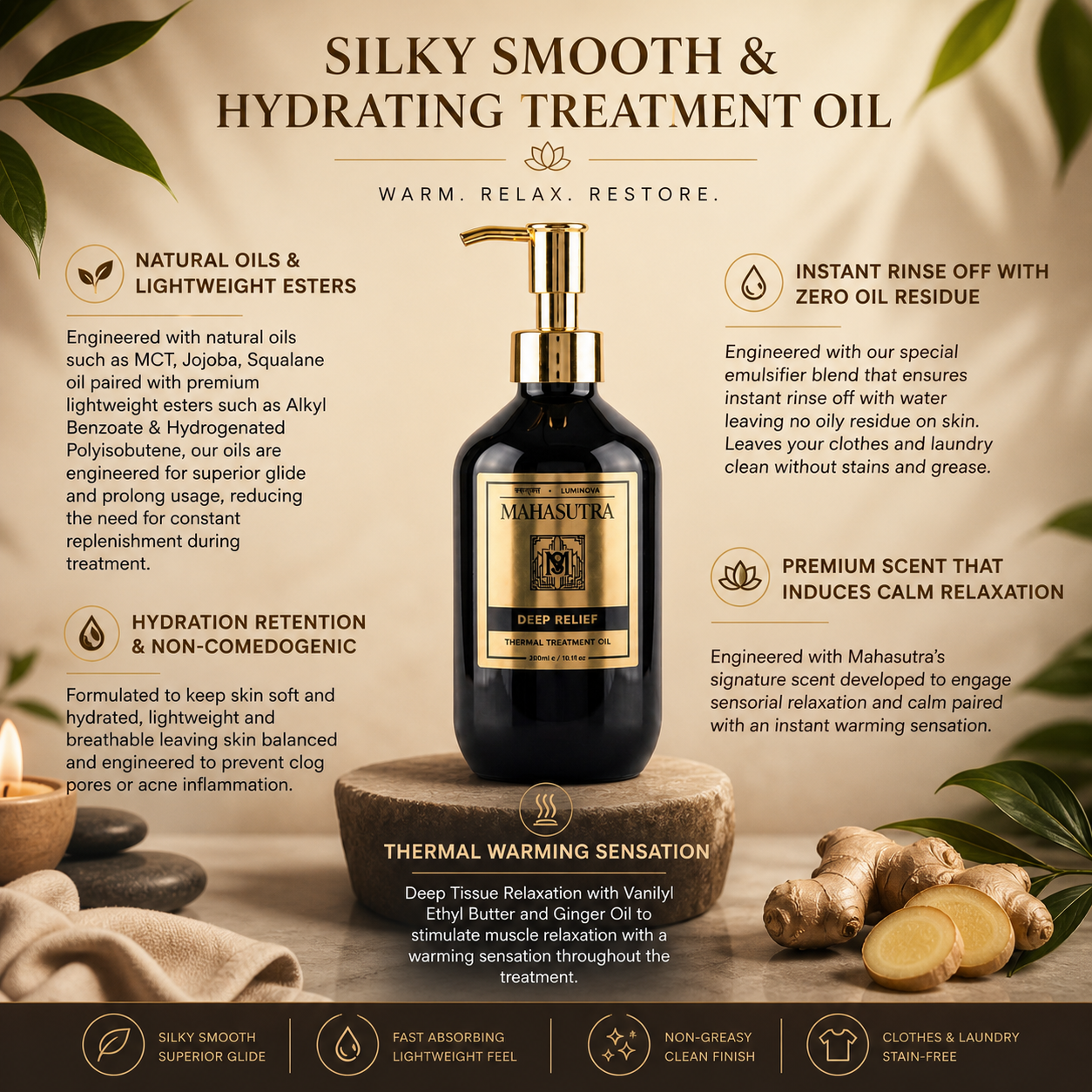DEEP RELIEF THERMAL TREATMENT OIL 300ml