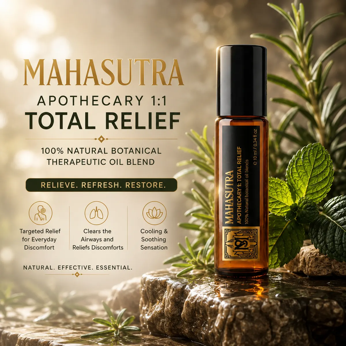 Total Relief Oil 10ml roll-on من Mahasutra، الصورة 5