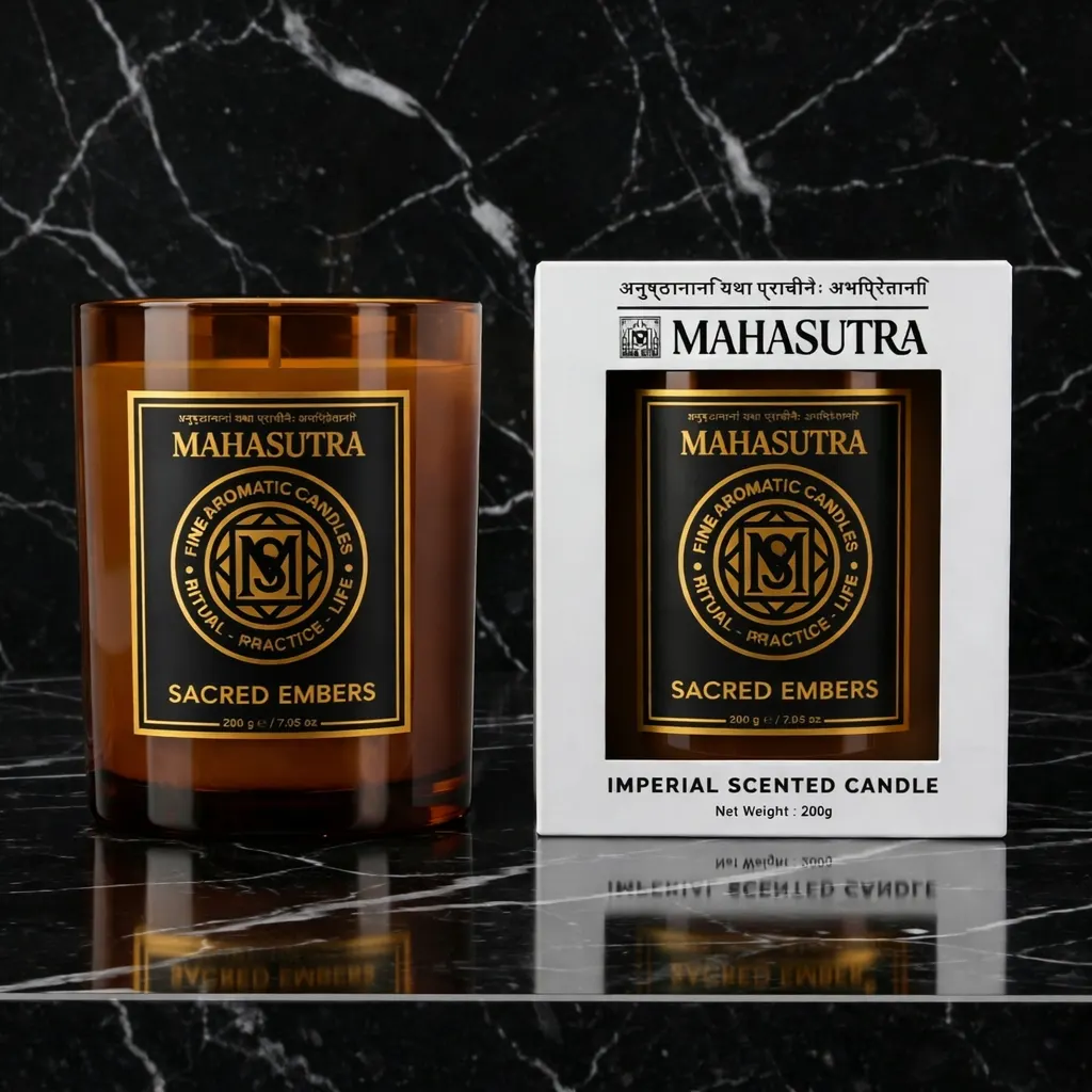 Fine Aromatic Candle Sacred Embers من Mahasutra، الصورة 3