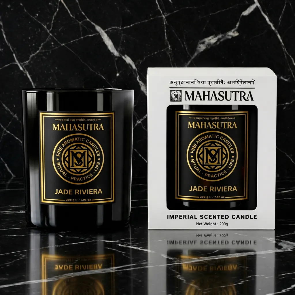 Fine Aromatic Candle Jade Riviera من Mahasutra، الصورة 3