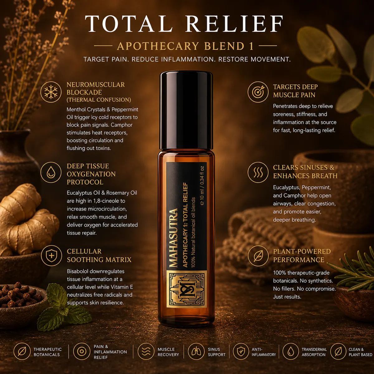 Total Relief Oil 10ml roll-on من Mahasutra، الصورة 4