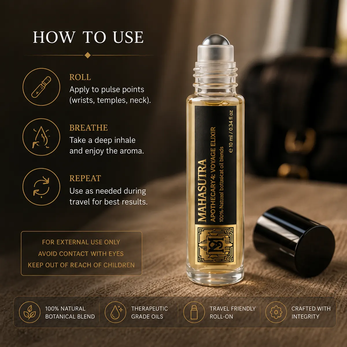 Voyage Elixir Oil 10ml roll-on من Mahasutra، الصورة 9