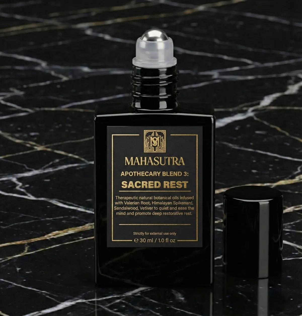 Sacred Rest Oil 30ml roll-on de Mahasutra, vue 2