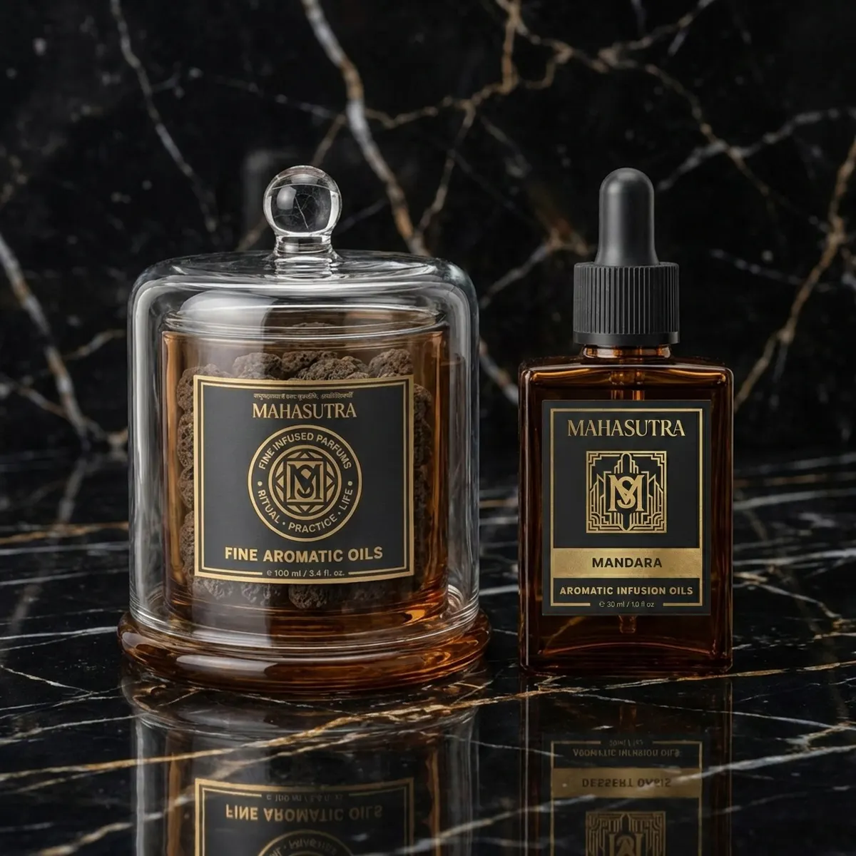 Mandara Aromatic Infusion Oil น้ำมัน 30ml + โหลหินลาวา โดย Mahasutra ภาพที่ 2