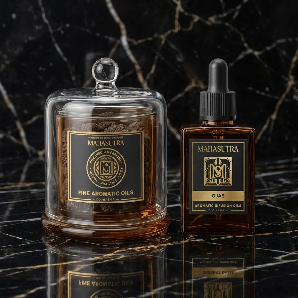 Mahasutra Ojas Aromatic Infusion Oil 오일 30ml + 화산석 용기, 이미지 2