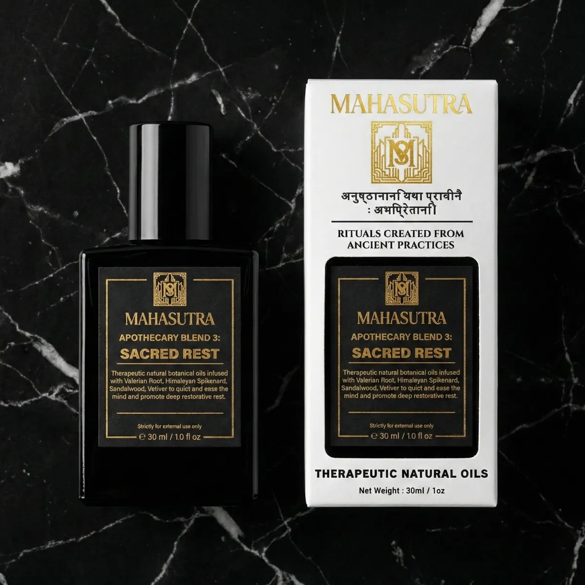 Sacred Rest Oil 30ml roll-on de Mahasutra, vue 3