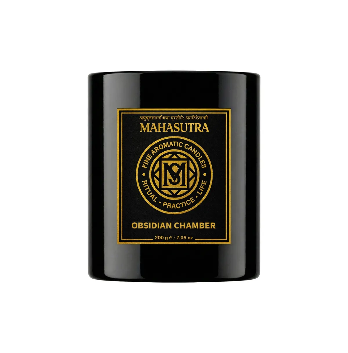 Fine Aromatic Candle Obsidian Chamber من Mahasutra