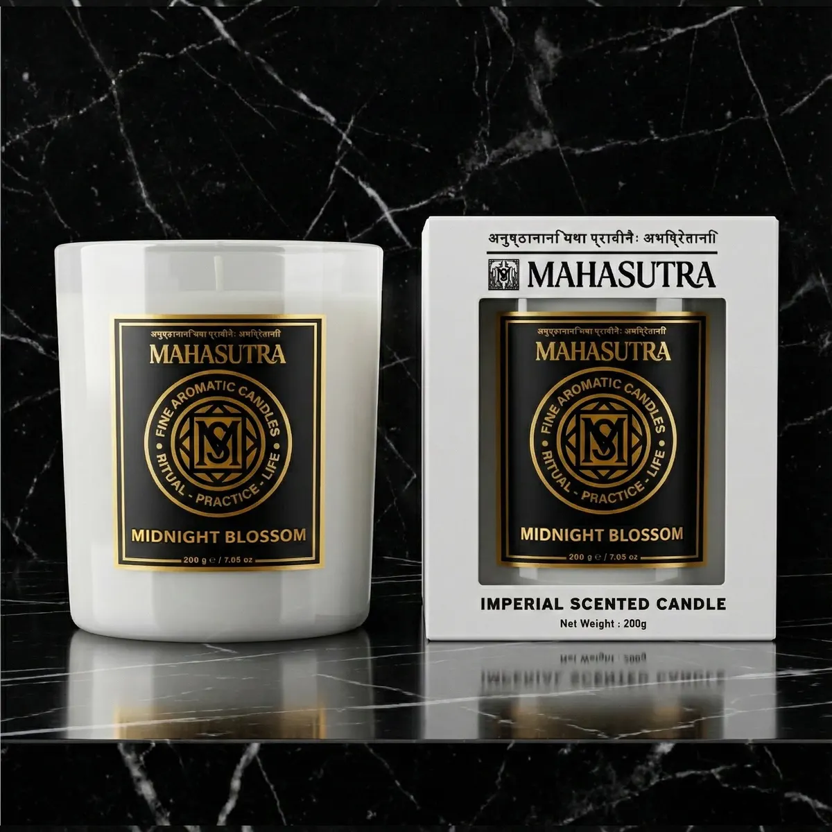 Fine Aromatic Candle Midnight Blossom من Mahasutra، الصورة 3