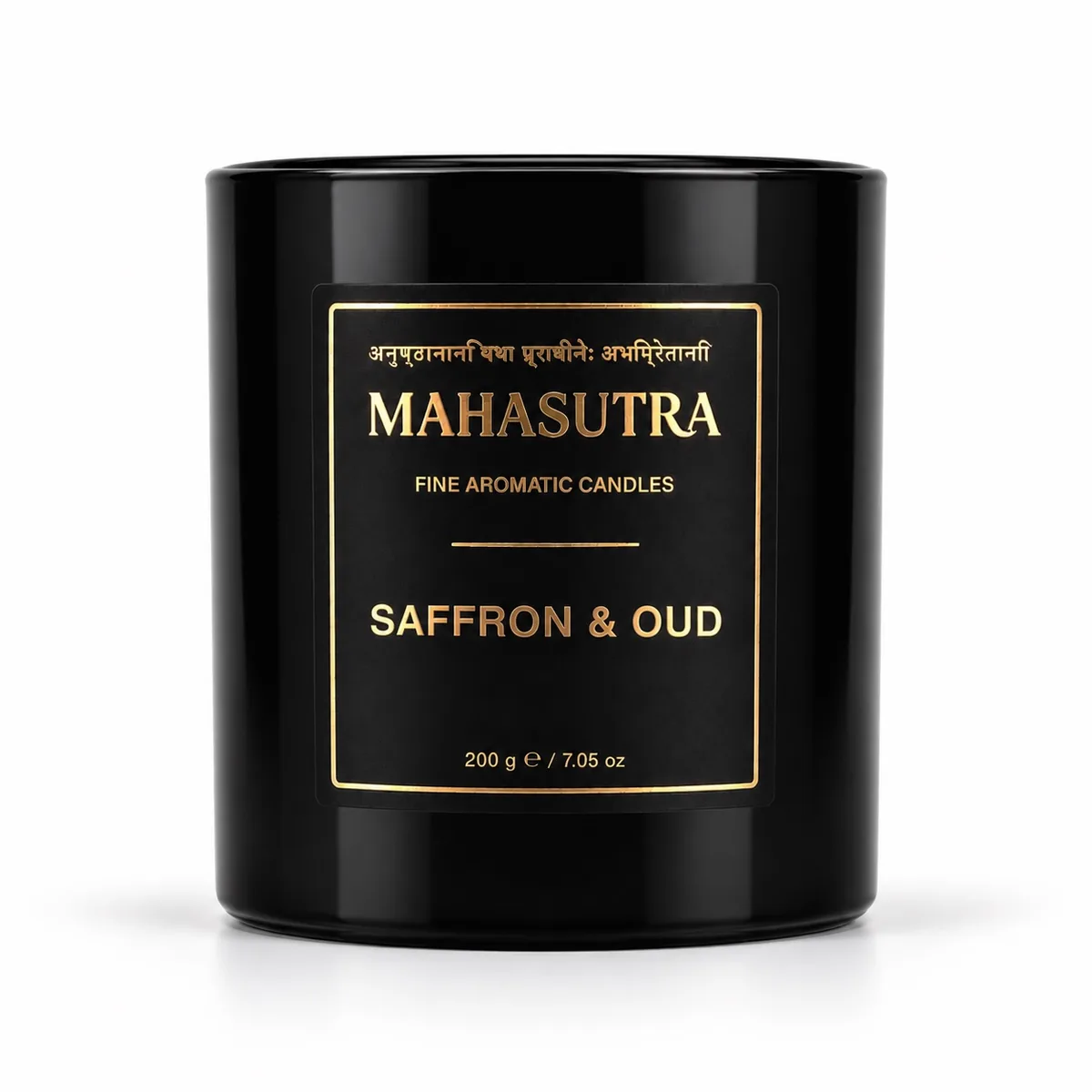 Black Series Candle หญ้าฝรั่น & ไม้กฤษณา โดย Mahasutra