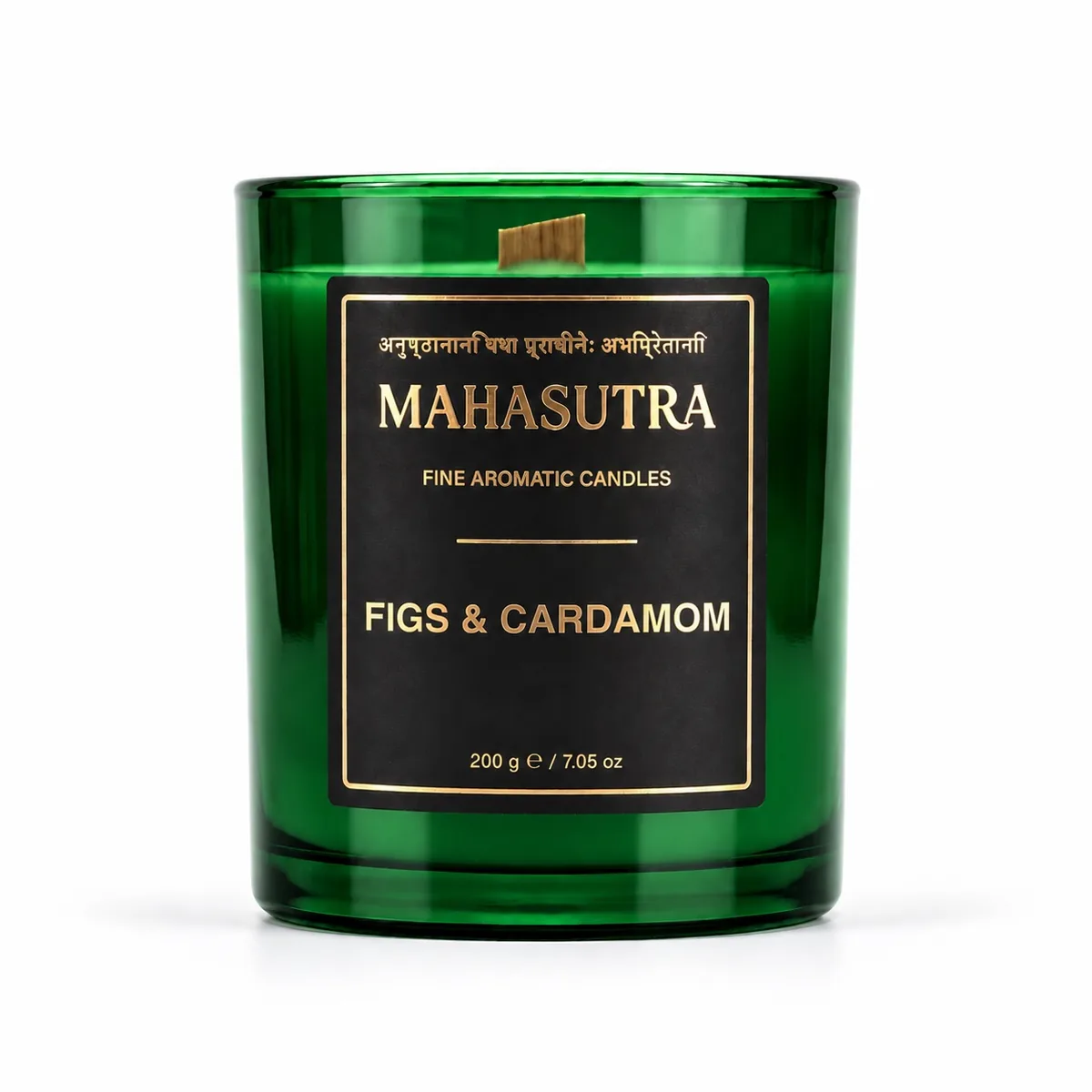 Green Series Candle Figs & Cardamom by Mahasutra