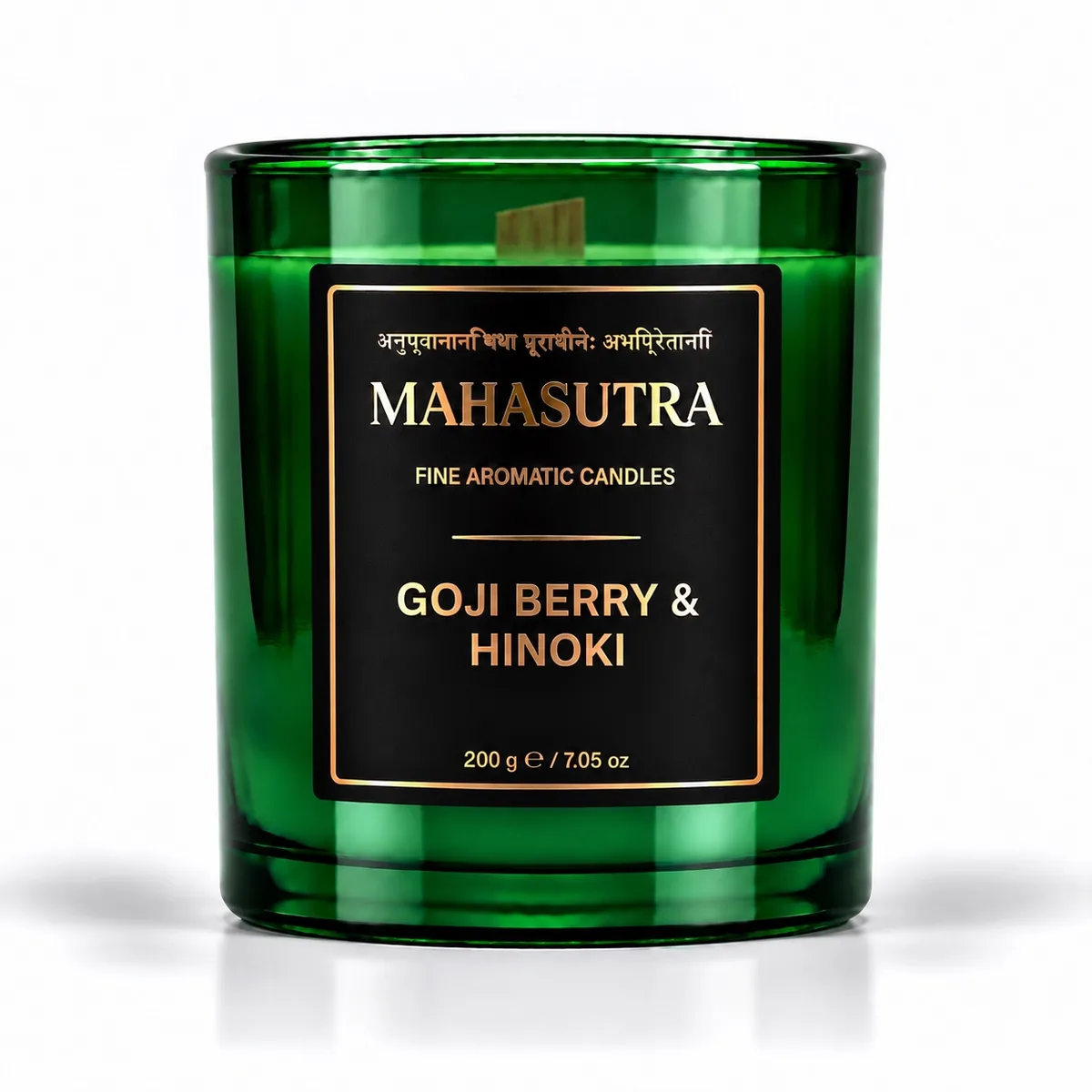 Green Series Candle Goji Berry & Hinoki by Mahasutra