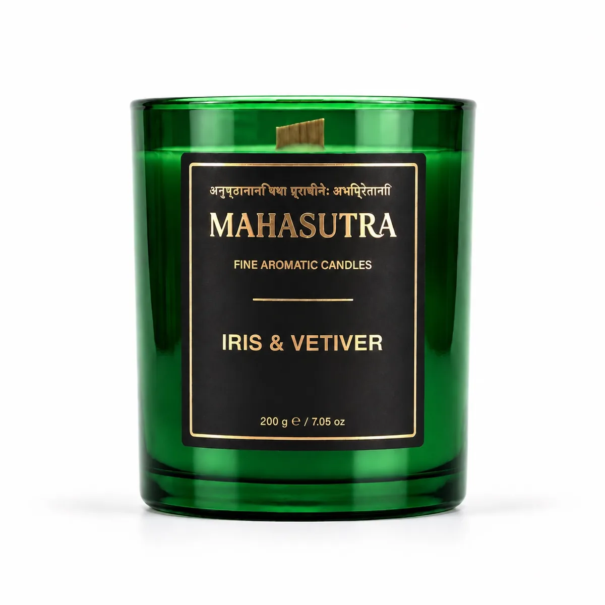 Green Series Candle Iris & Vetiver by Mahasutra