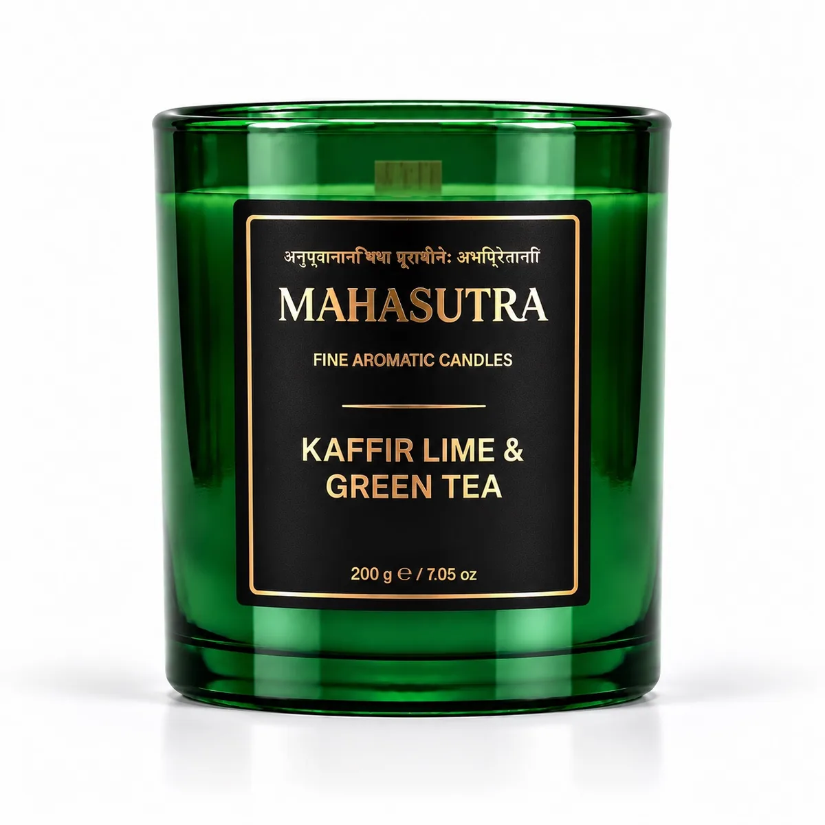 Green Series Candle Kaffir Lime & Green Tea by Mahasutra