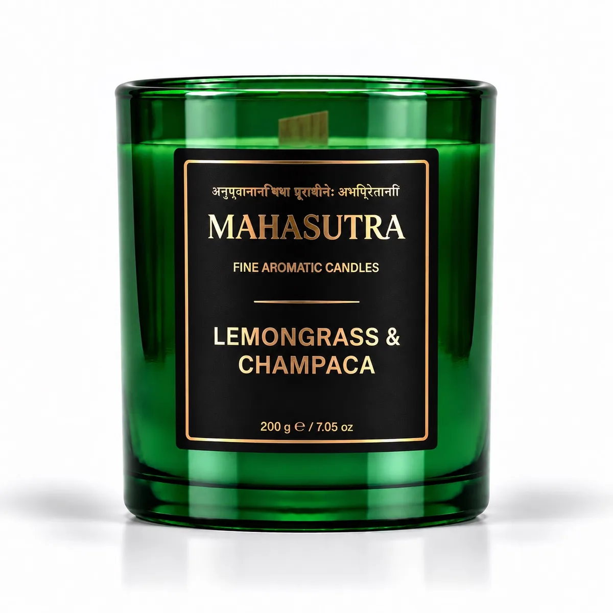 Green Series Candle Lemongrass & Champaca by Mahasutra