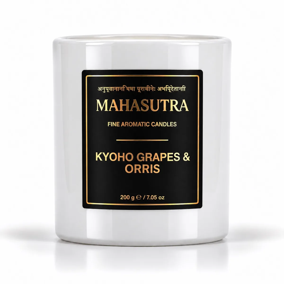 White Series Candle Kyoho Grapes & Orris by Mahasutra