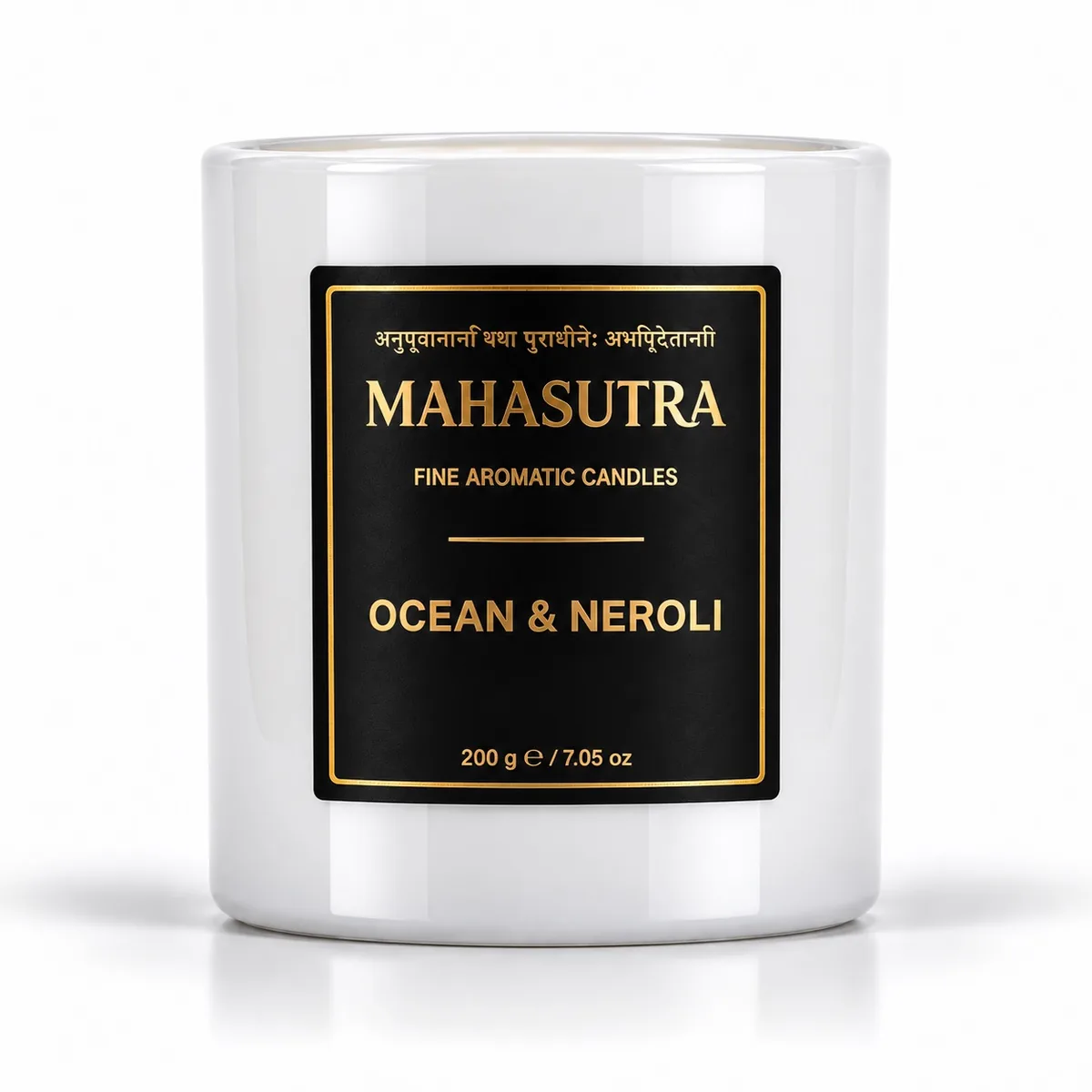 White Series Candle Ocean & Neroli by Mahasutra