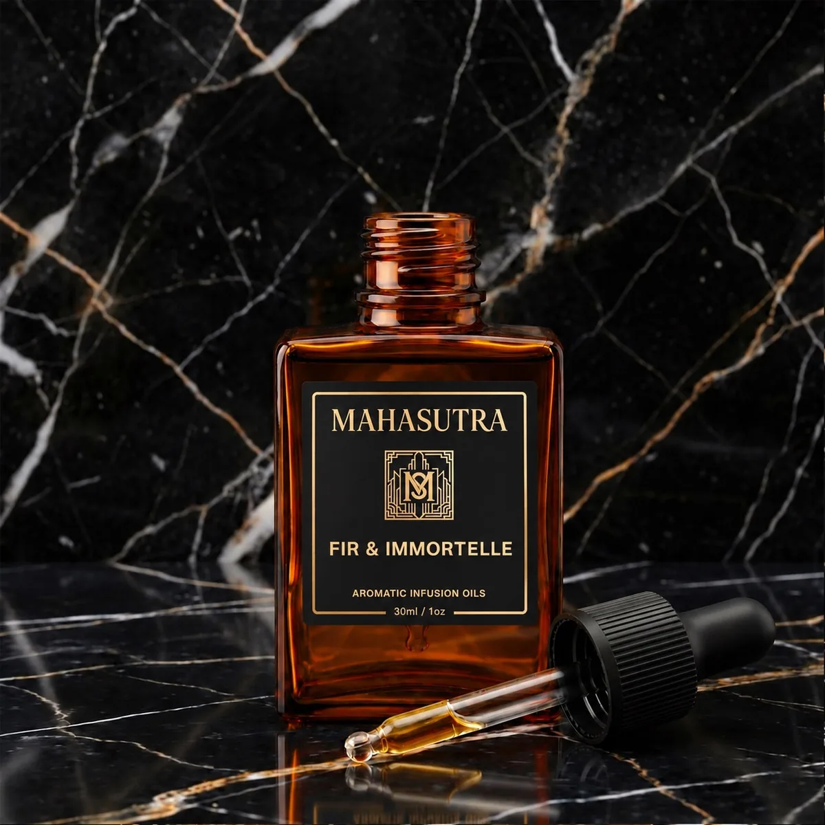 Amber Series Aromatic Oil Fir & Immortelle by Mahasutra, view 2