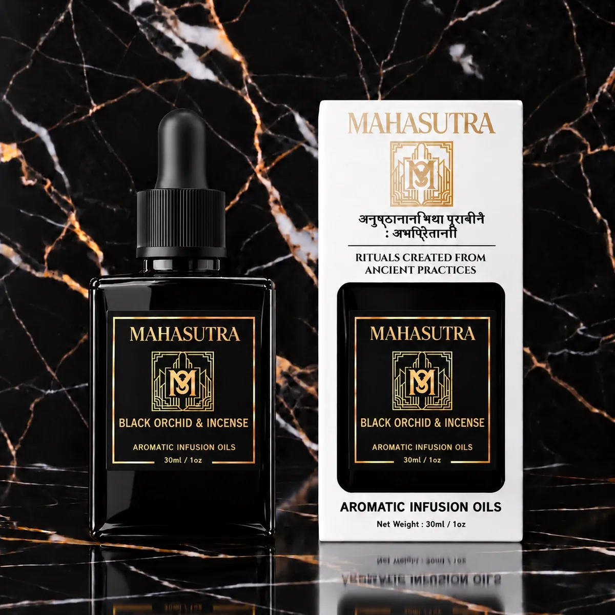 Black Series Aromatic Oil Black Orchid & Incense by Mahasutra, view 3