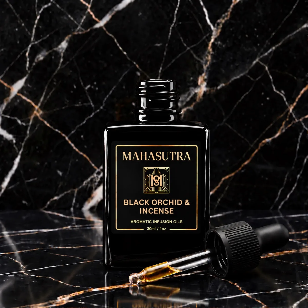 Black Series Aromatic Oil Black Orchid & Incense by Mahasutra, view 2