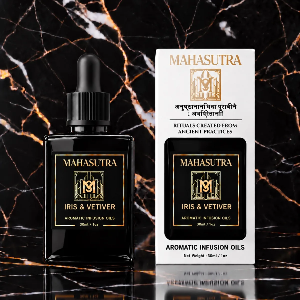 Black Series Aromatic Oil Iris & Vetiver by Mahasutra, view 3