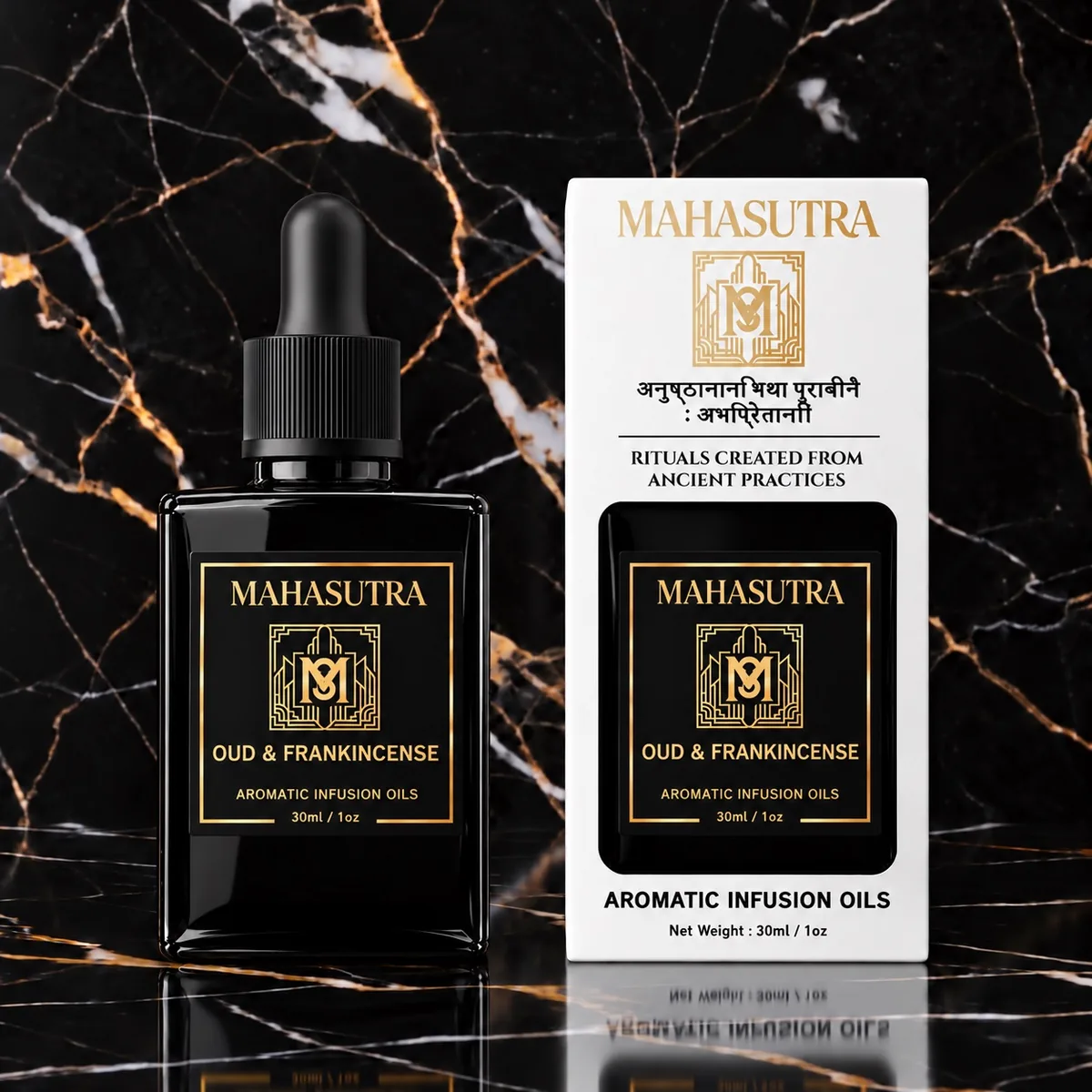 Black Series Aromatic Oil Oud & Frankincense by Mahasutra, view 3