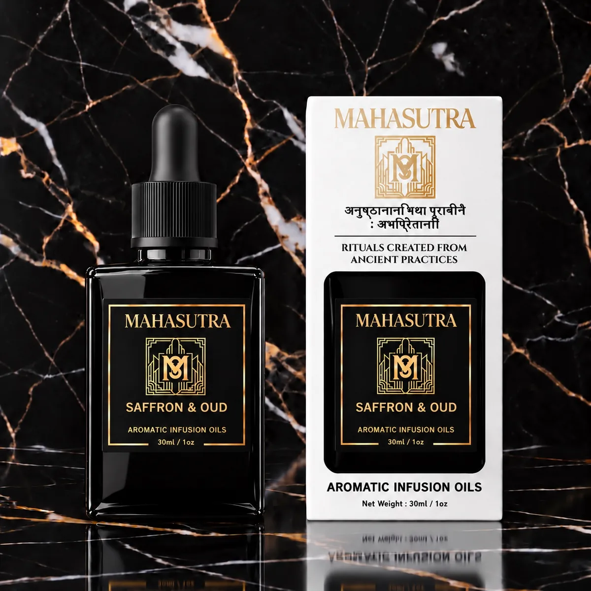 Black Series Aromatic Oil Saffron & Oud by Mahasutra, view 3
