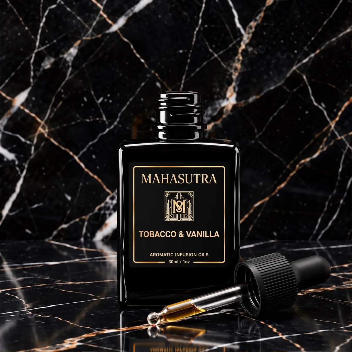 Black Series Aromatic Oil Tobacco & Vanilla by Mahasutra, view 2