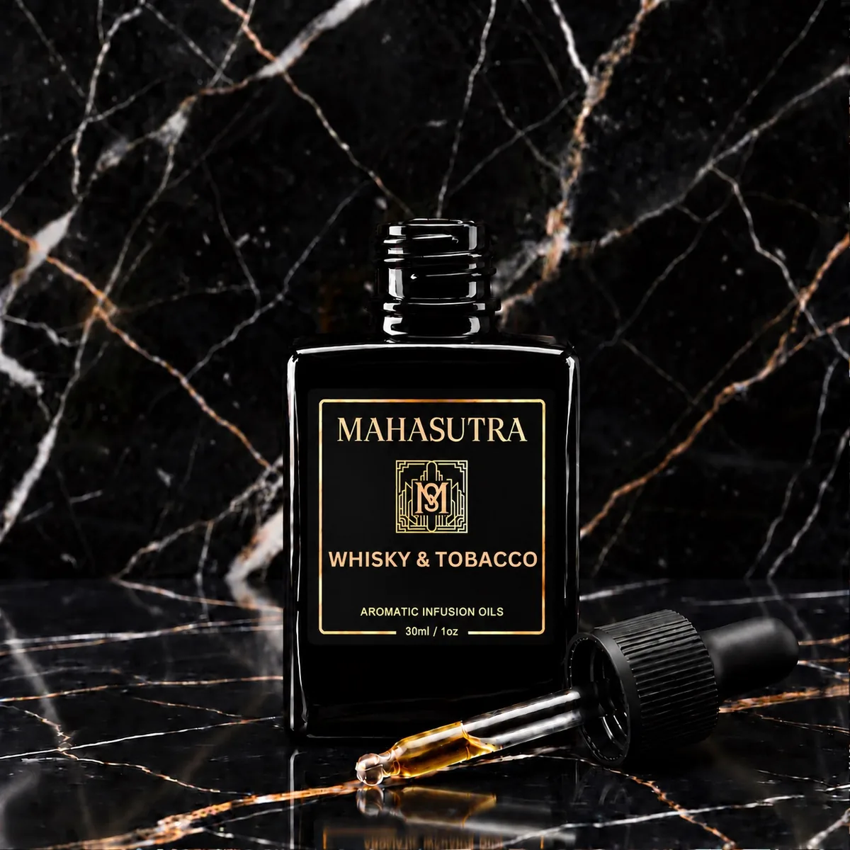 Black Series Aromatic Oil Whisky & Tobacco by Mahasutra, view 2