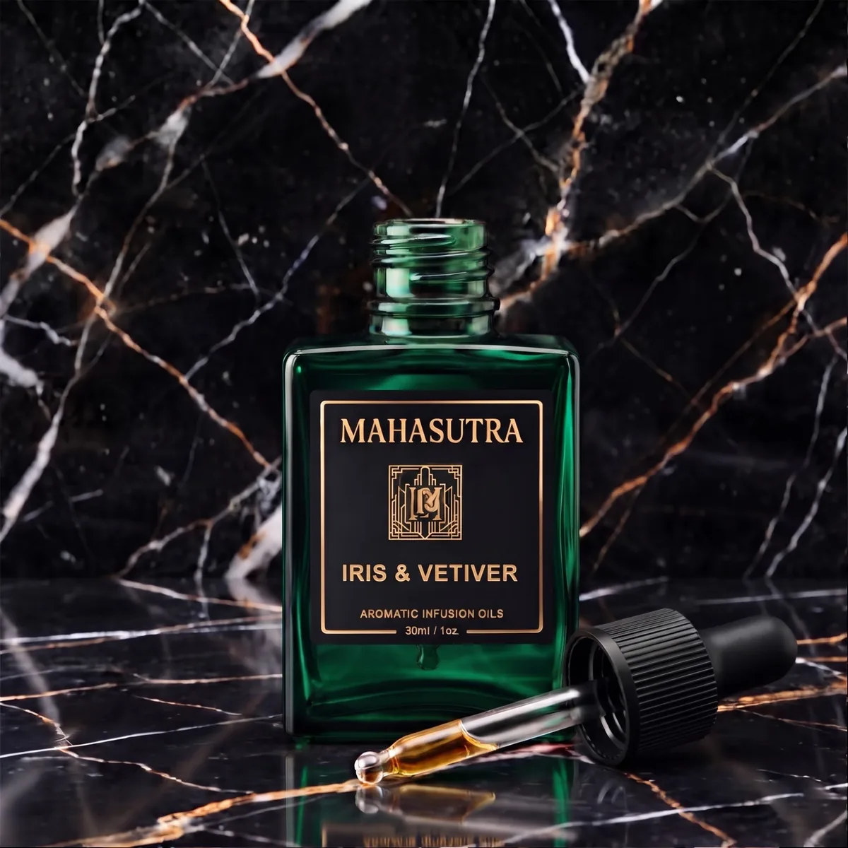 Green Series Aromatic Oil Iris & Vetiver by Mahasutra, view 2