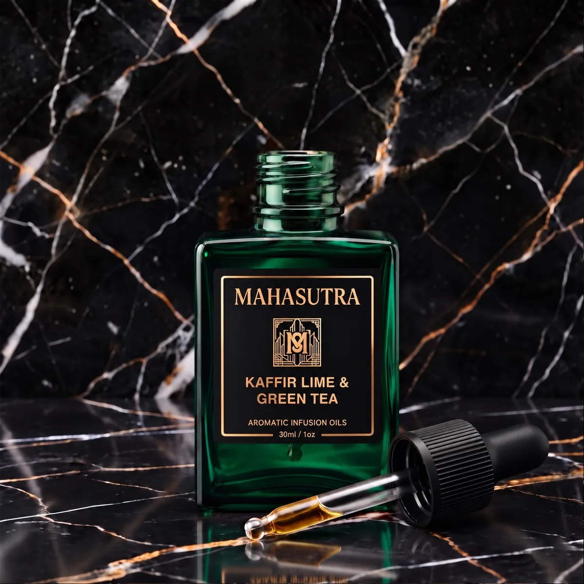 Green Series Aromatic Oil Kaffir Lime & Green Tea by Mahasutra, view 2