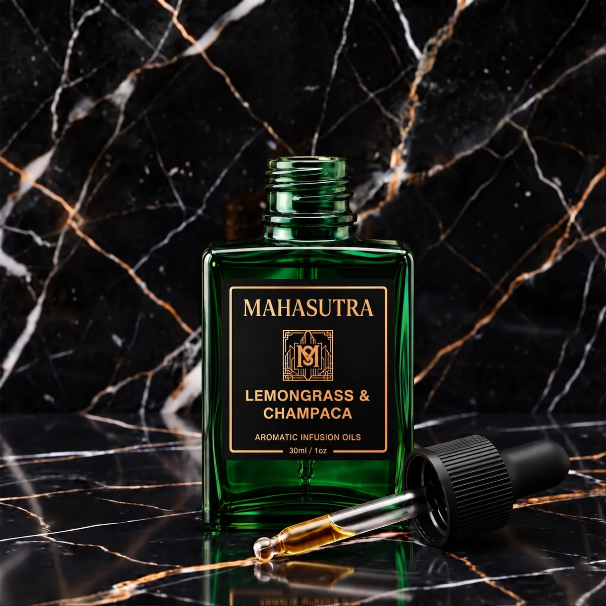 Green Series Aromatic Oil Lemongrass & Champaca by Mahasutra, view 2