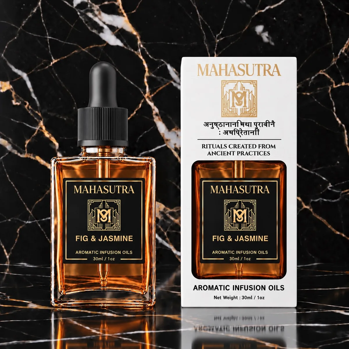 White Series Aromatic Oil Fig & Jasmine by Mahasutra, view 3