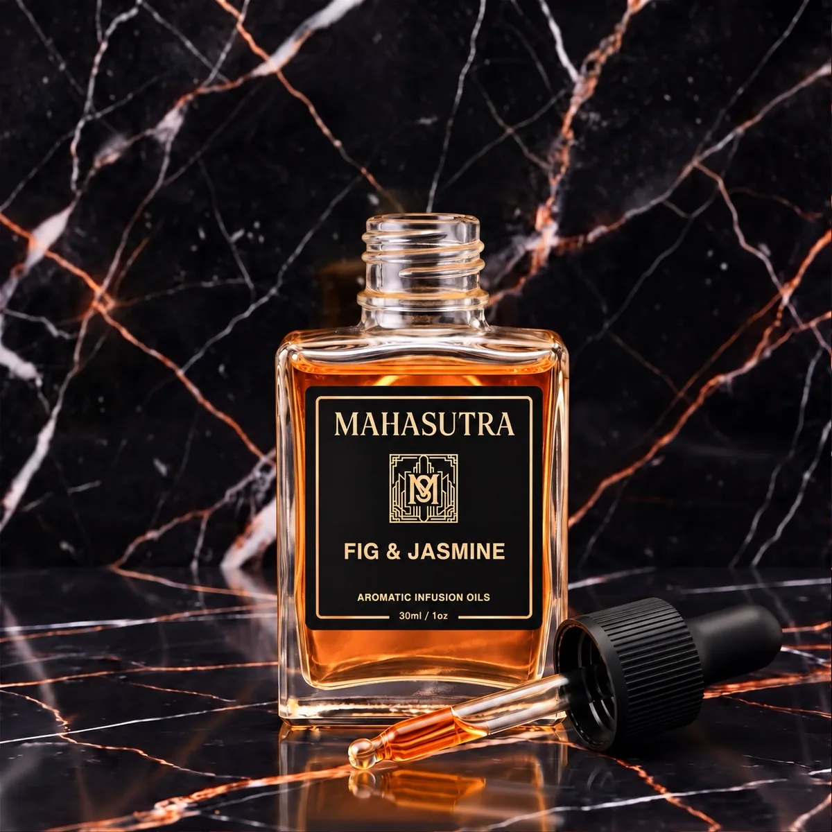White Series Aromatic Oil Fig & Jasmine by Mahasutra, view 2