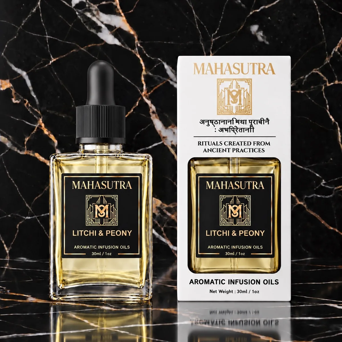 White Series Aromatic Oil Litchi & Peony by Mahasutra, view 3
