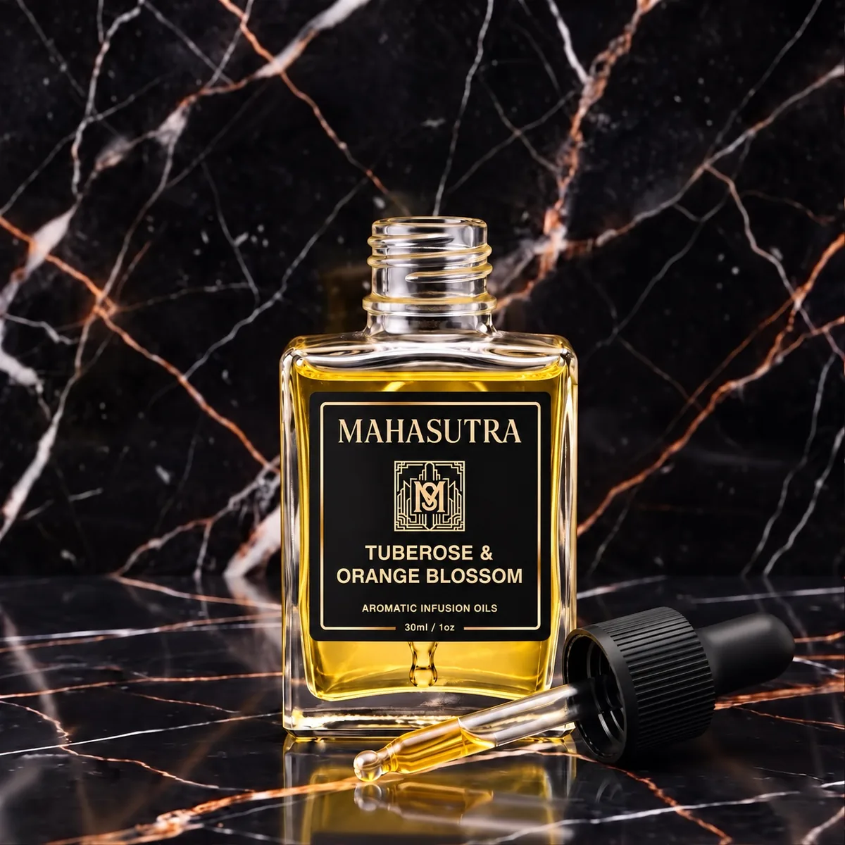 White Series Aromatic Oil Tuberose & Orange Blossom by Mahasutra, view 2
